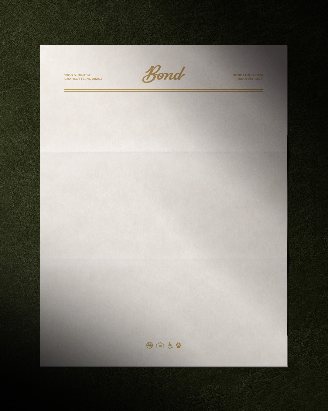 Simple cream colored whitepaper.